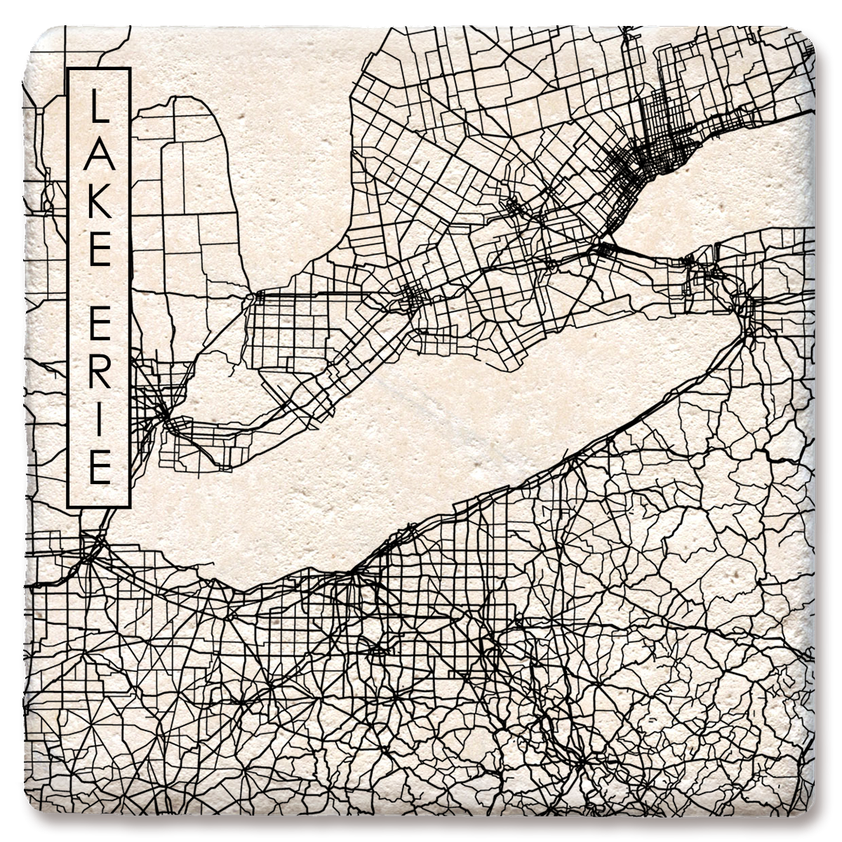 Custom City Street Map Coaster