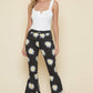 Daisy Printed Denim Flare Jeans