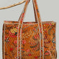 Botanical Velvet Quilted Tote Bag