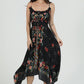 Smocked Waist Floral Maxi Dress
