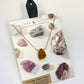 Earth, Wind and Fire Genuine Stone Necklace Gold - Tiger's Eye