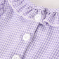 Fall Halloween Purple Balloon Pumpkin Cat Smock Embroidery Baby Girl Romper
