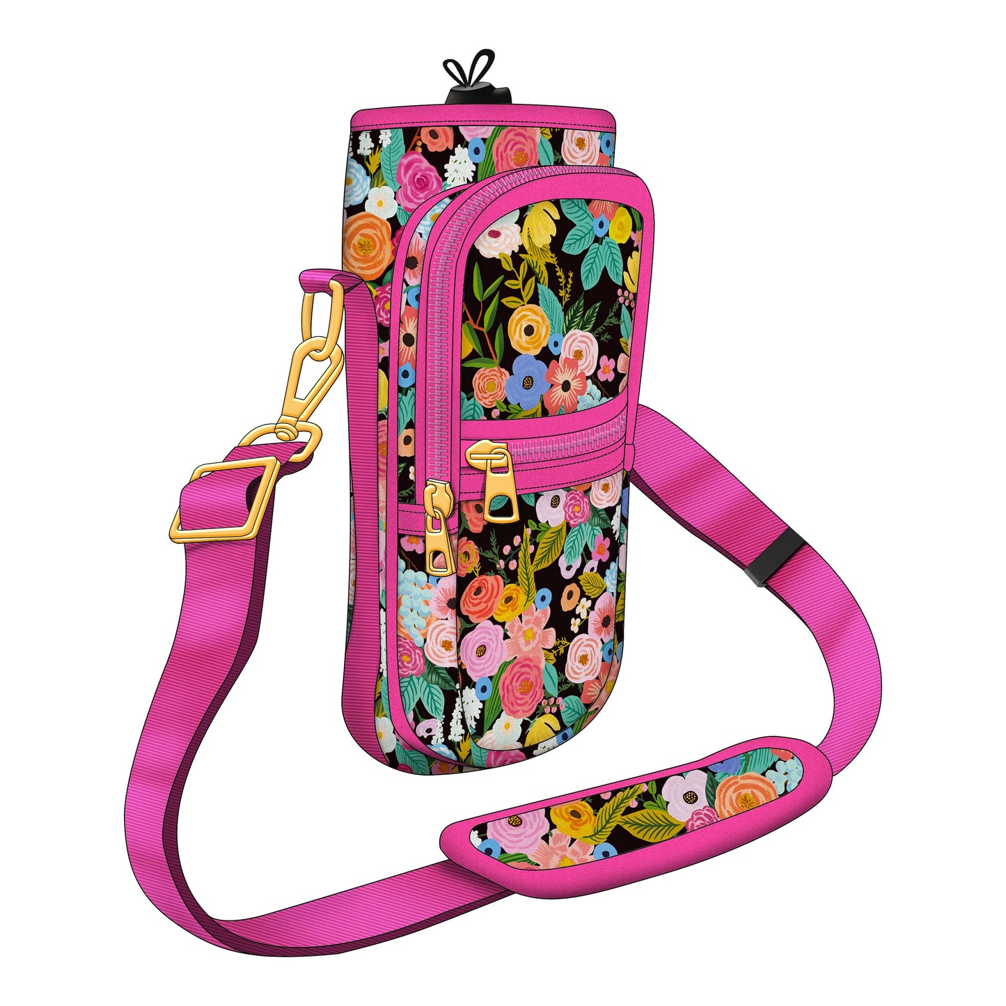 Blooming Bottle Carrier Crossbody