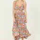 TWIST FRONT CUT OUT TIERED MAXI DRESS
