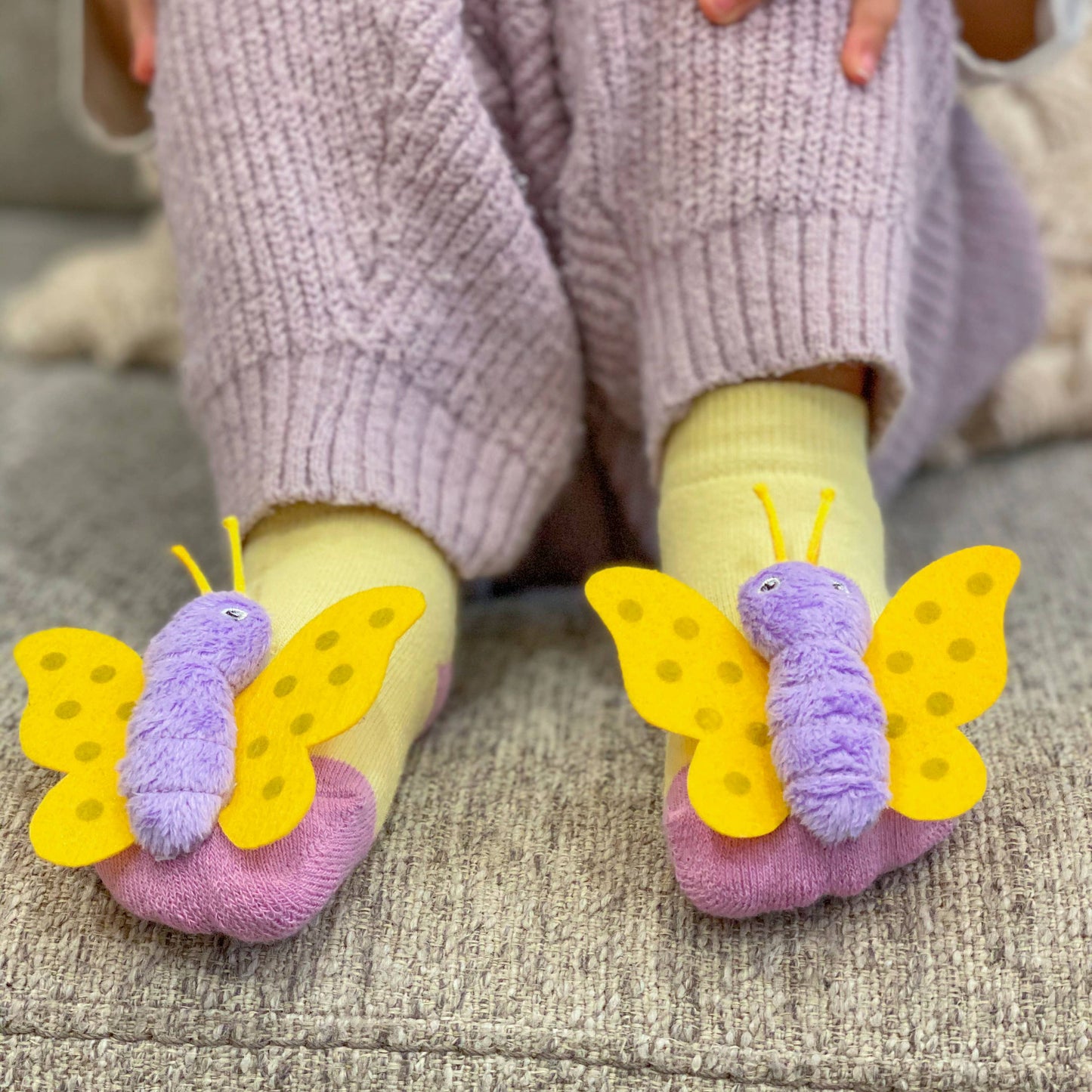 Butterfly Boogie Toes Rattle Socks