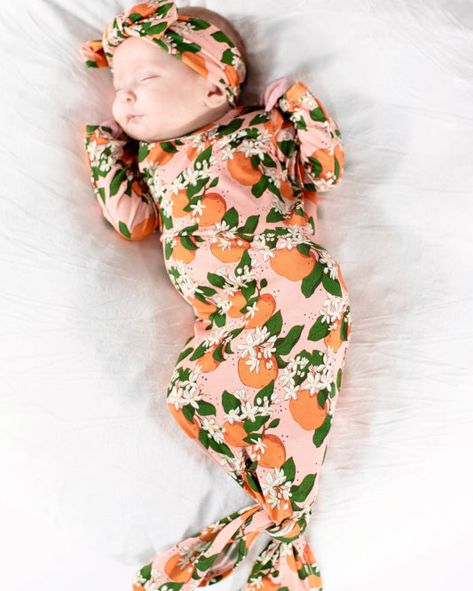 Orange Blossoms - Knotted Gown