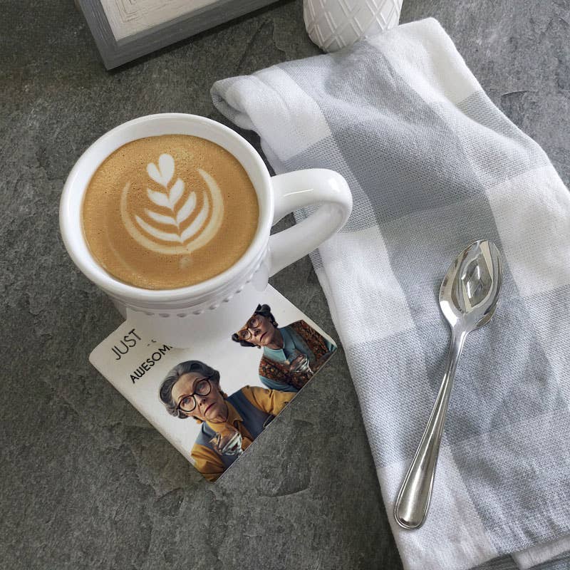 Coaster Just sitting here on the corner drink coaster