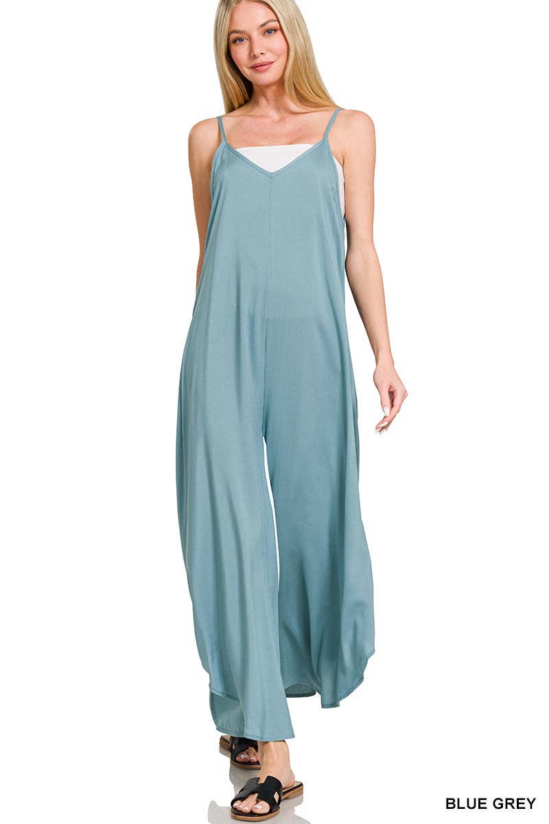 Wide Leg Rayon Challis Jumpers