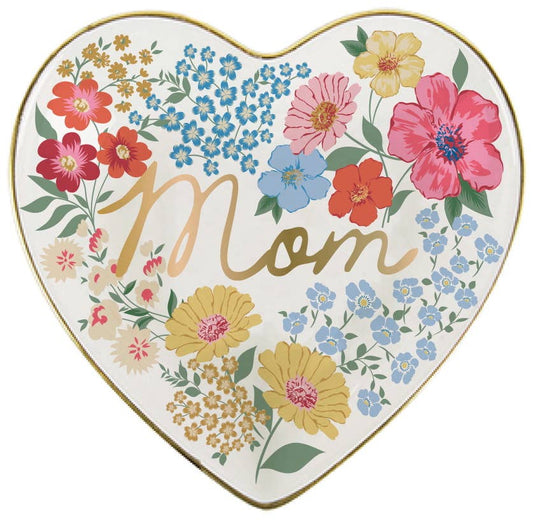 Mom Floral Heart Tray