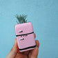 Retro Fridge Mini Planter with Air Plant