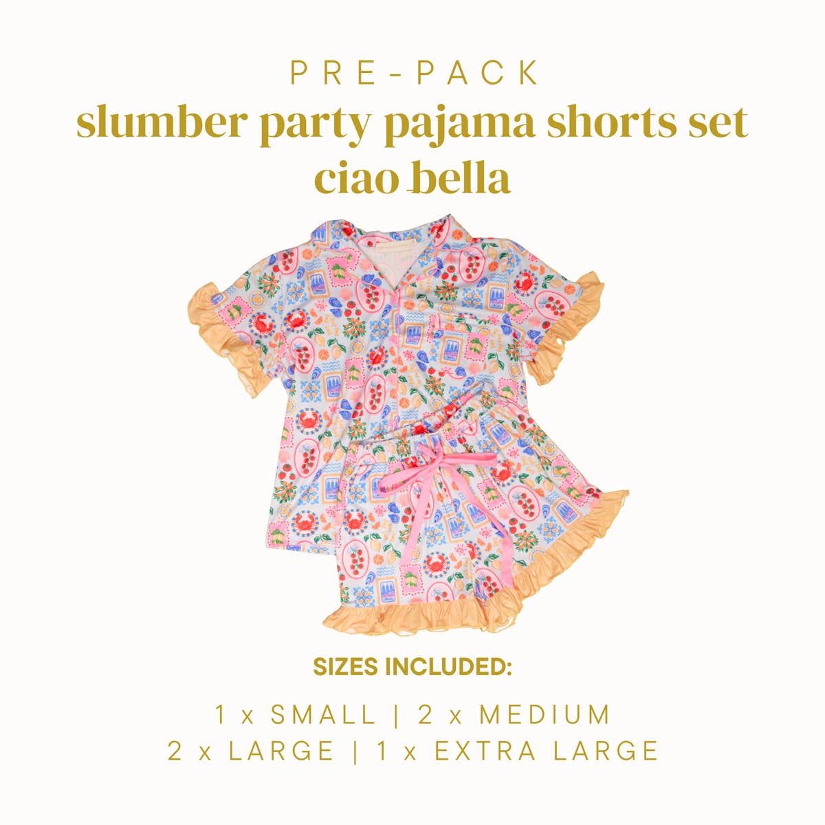Ciao Bella Pajama Shorts Set