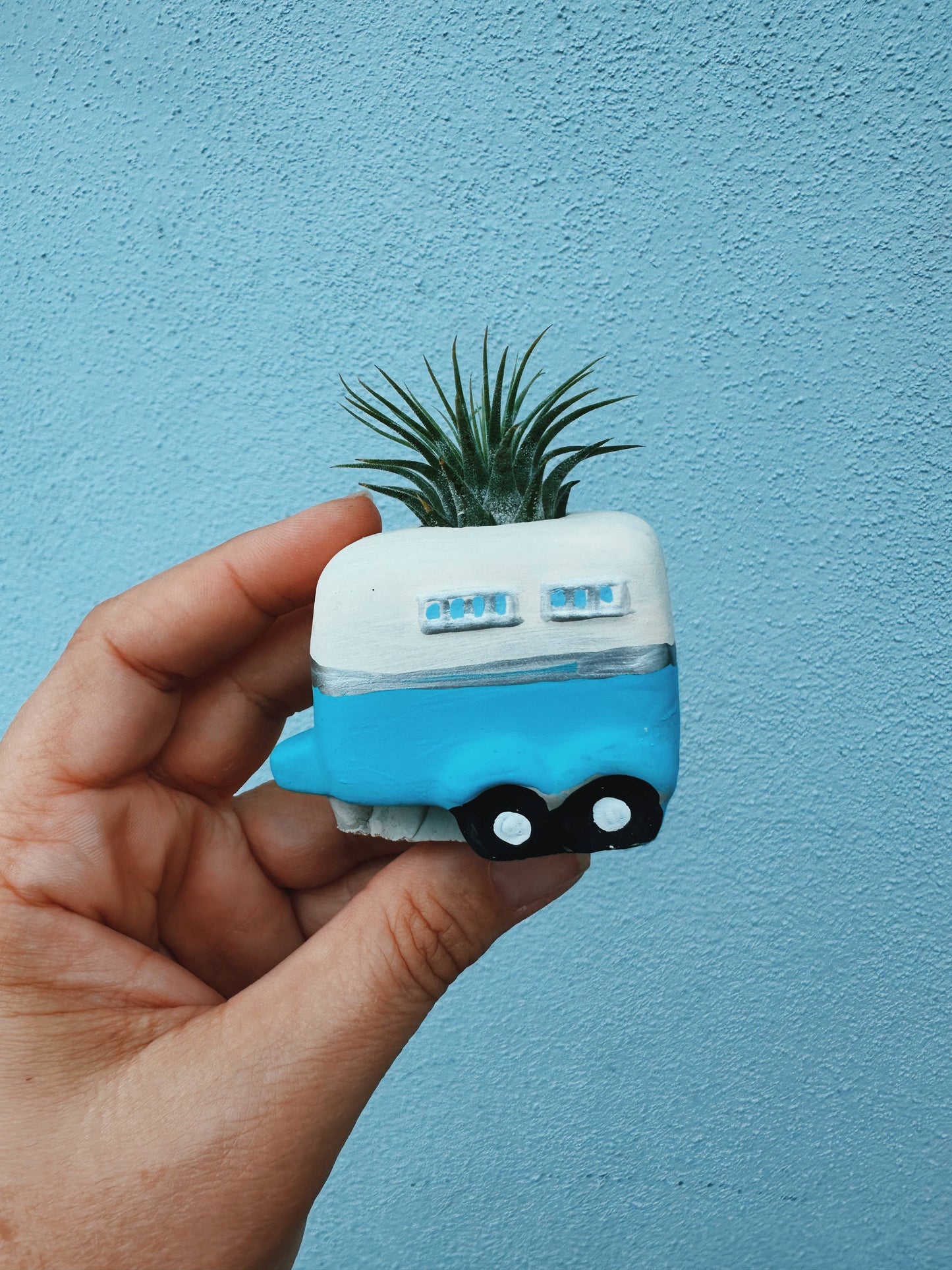 Vintage Camper Mini Planter with Air Plant