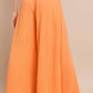 SOLID CREPE PALAZZO PANTS - ORANGE 2327