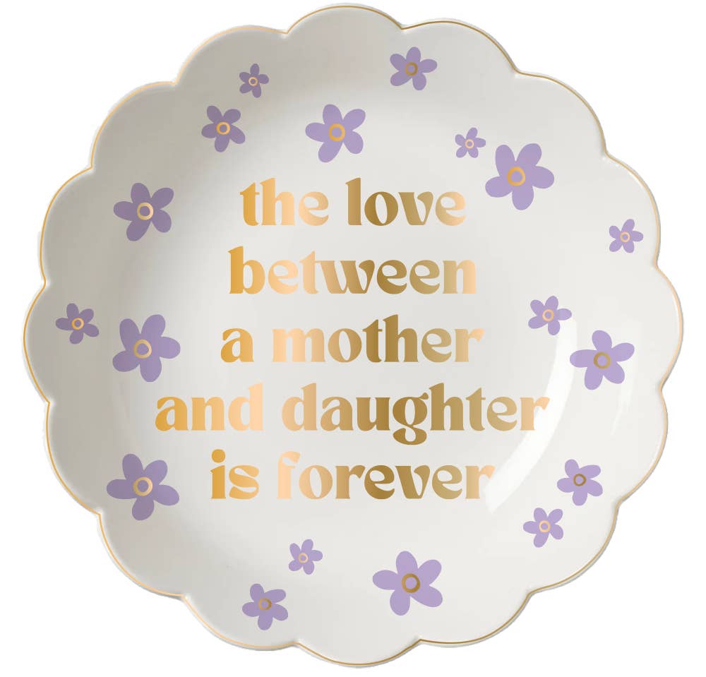 Mother Daughter Scallop Trinket Tray