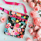 Blooming Design Crossbody Bag