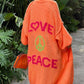 Love & Peace Exposed Seam Long Maxi Knit Cardigan
