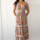 Multi Color Floral Maxi Dress