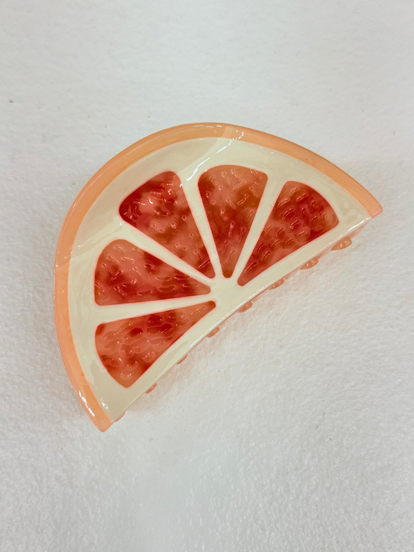 Orange Claw Clip